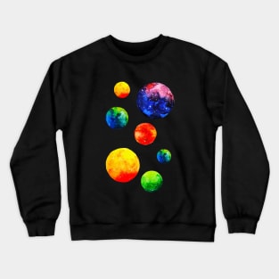 Universe Planets Abstract Crewneck Sweatshirt